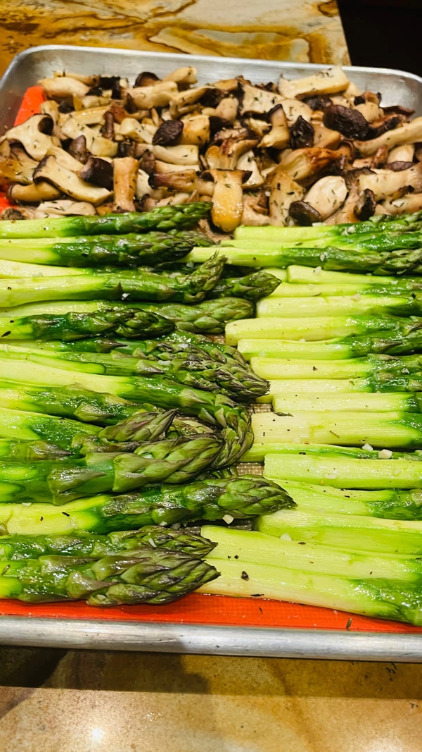Maui catering Kula asparagus