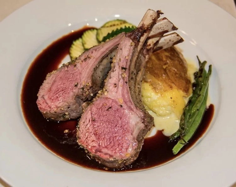Lamb rack with Kula vegetables